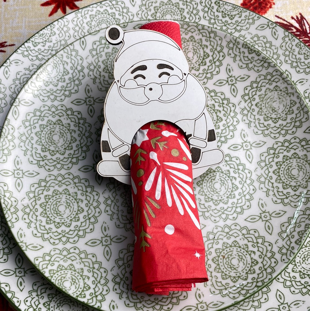 Servilletero papá noel