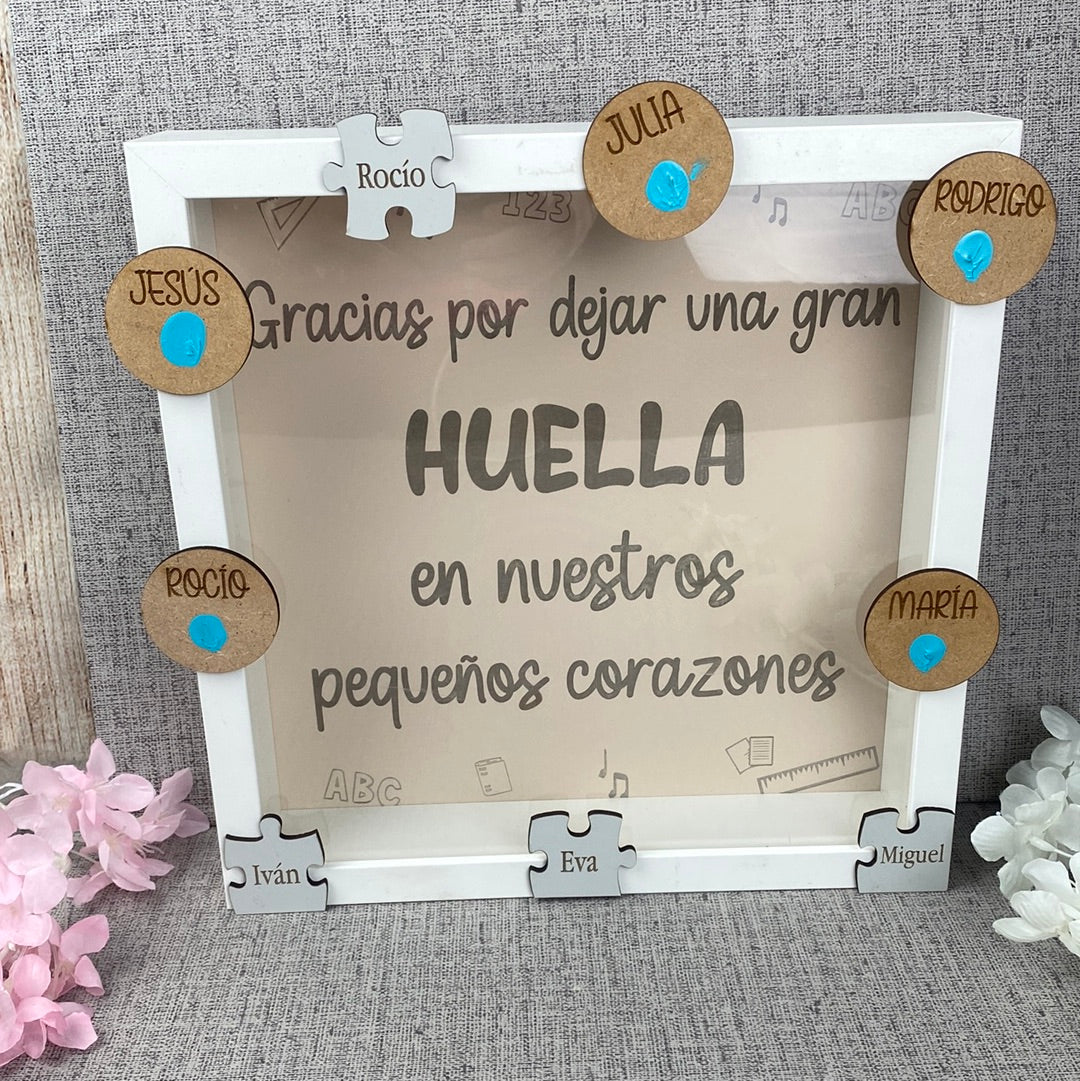 Cuadro con huellas