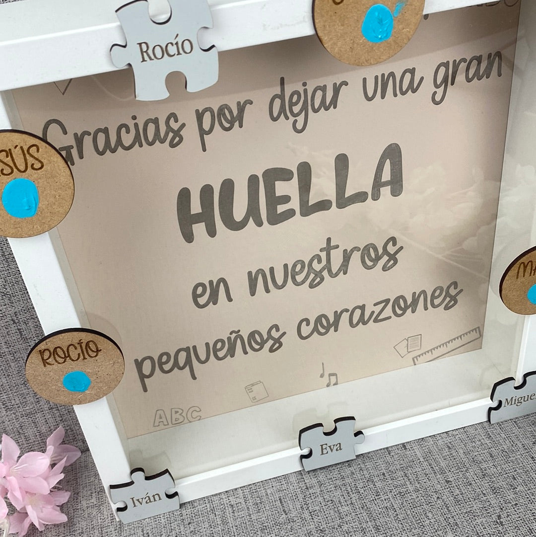 Cuadro con huellas
