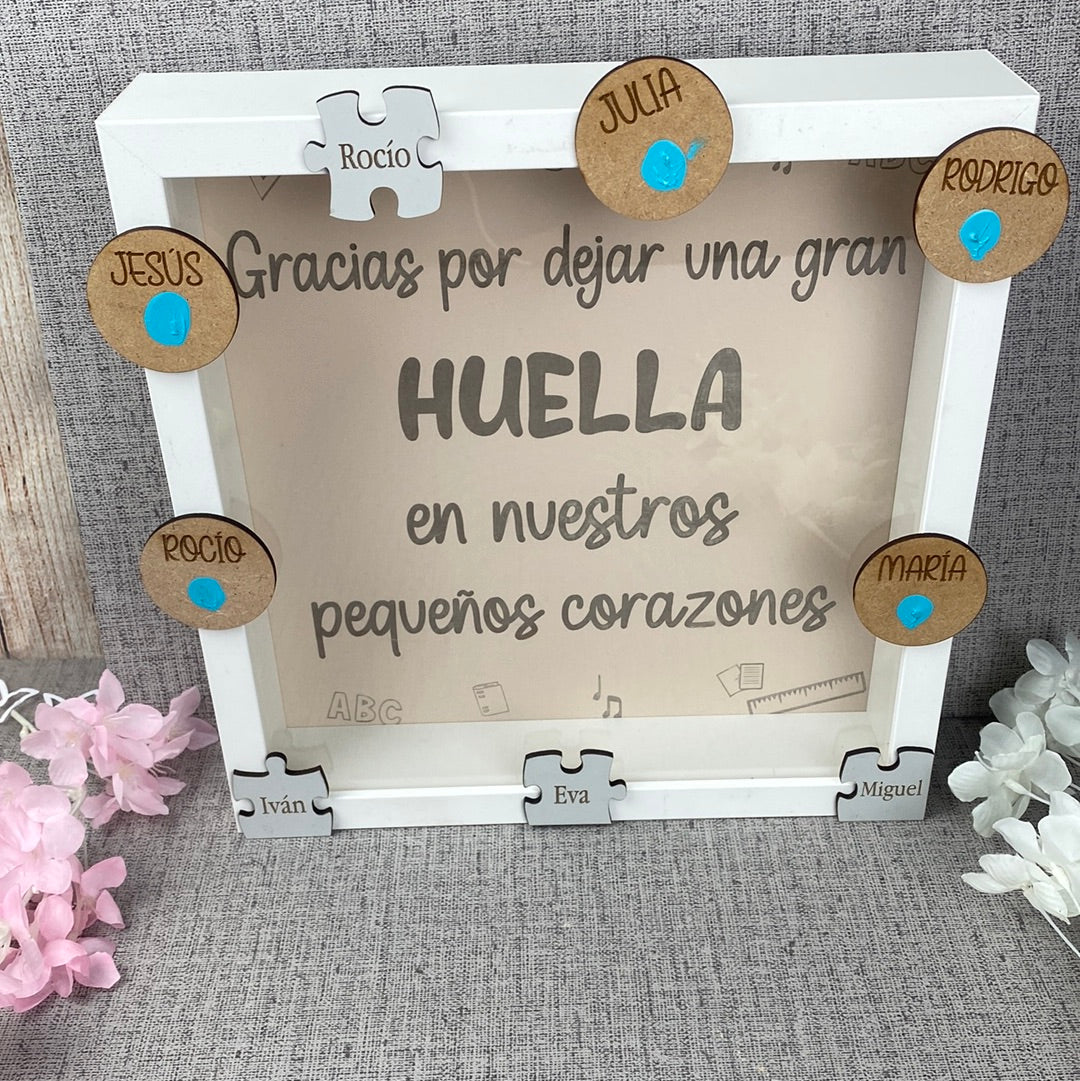 Cuadro con huellas