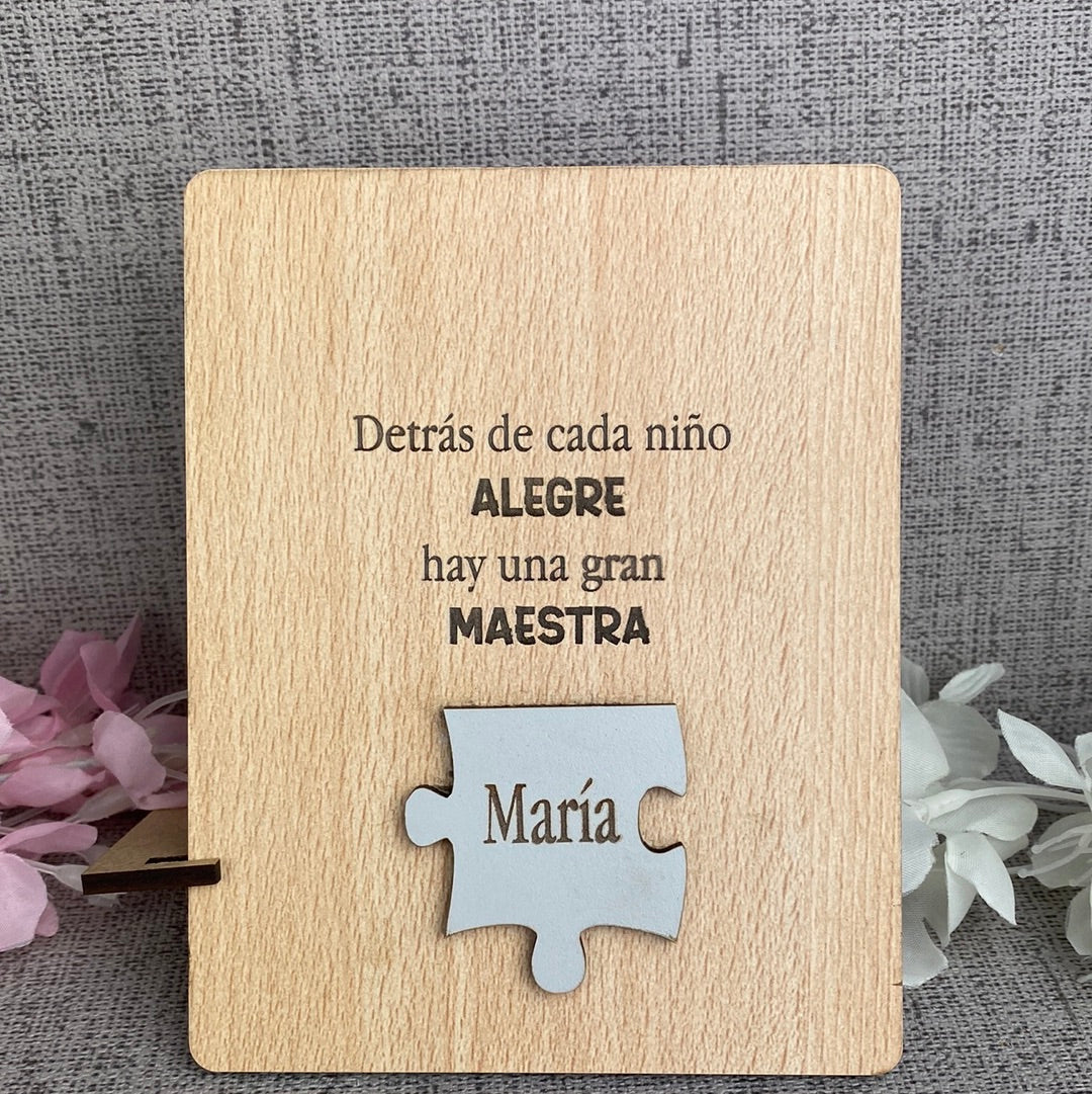 Dedicatoria para profesor/a