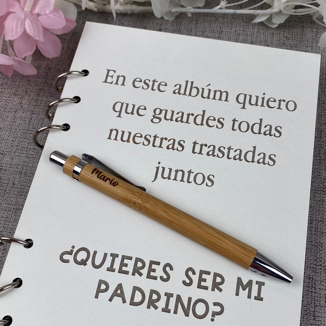 Albúm con complemento frase padrino